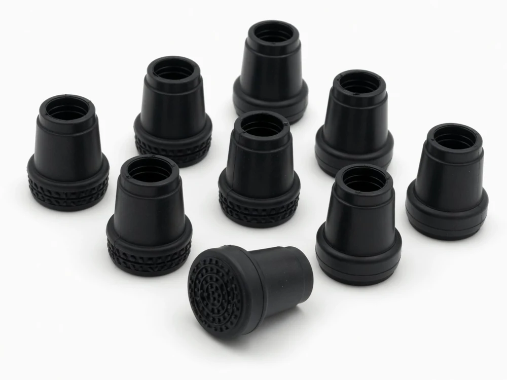 Crutch tips and walking stick ferrules