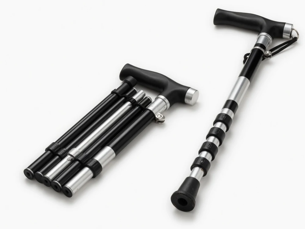 Folding walking sticks